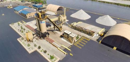 us paving and stone is our Asphalt plant in Saginaw, MI thats made in America!